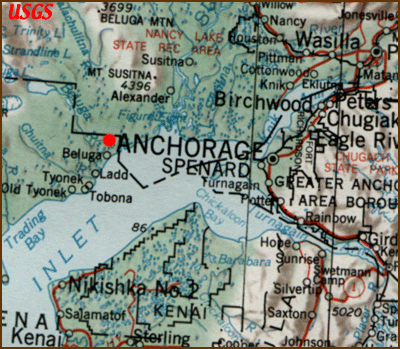 Anchorage Area Map
