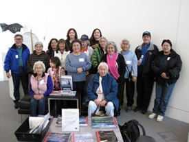 Elders from Allakaket, Alatna, Bettles and Evansville at the University of Alaska Museum of the North, November 12, 2009