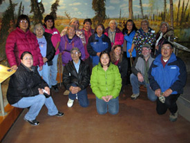 Elders from Hughes and Huslia at the Morris Thompson Cultural and Visitors Center, November 11, 2010