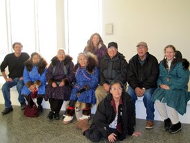 Elders from Shungnak at the University of Alaska Museum of the North, November 16, 2011.
