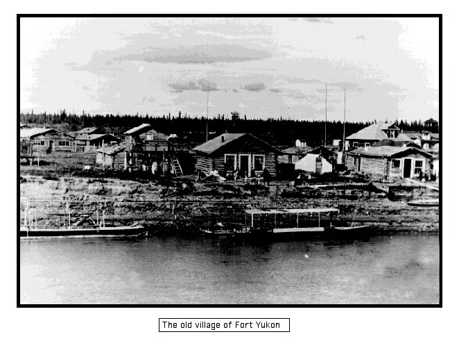 Picture of the old village of Fort Yukon taken from the Porcupine River 