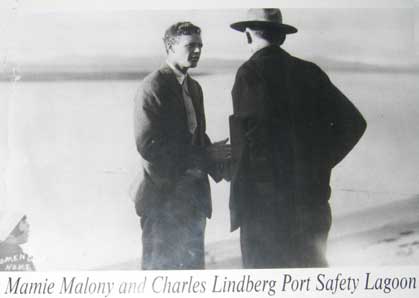 Greeting Charles Lindbergh