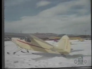 Piper PA-16 on skis