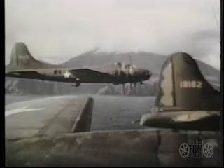 B-17 bombing run
