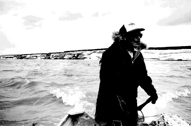 Walter Akpik, Sr. on the Meade River