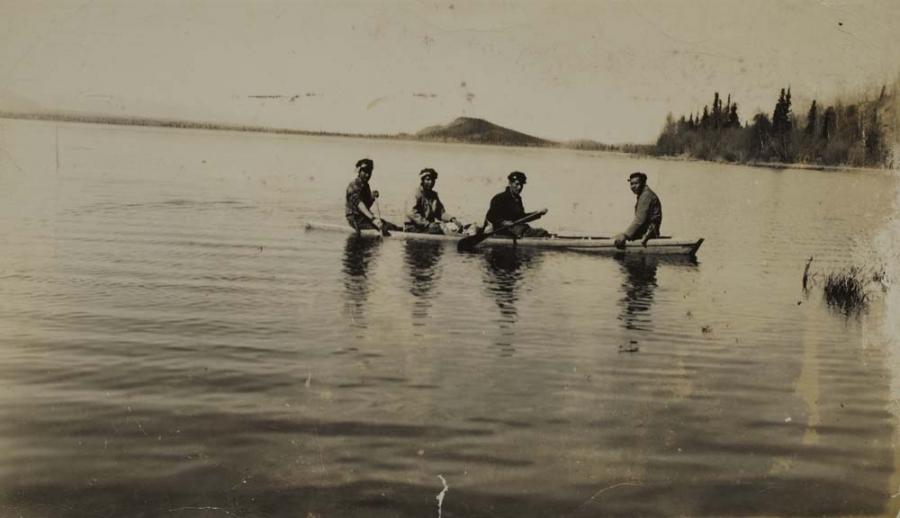 Canoeing on George Lake