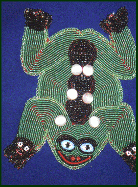 Frog Blanket Detail