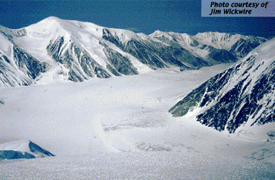 View of Peters Glacier