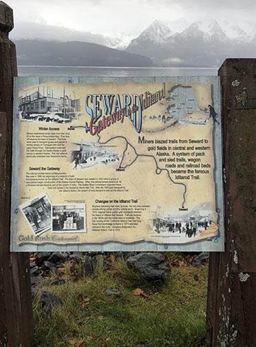 Iditarod Trail Interpretation Sign