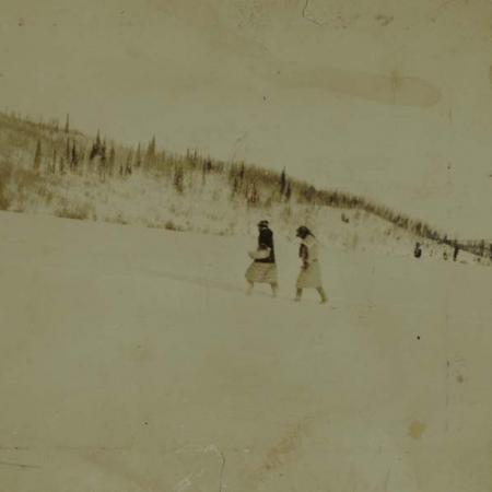Women Walking at Healy Lake