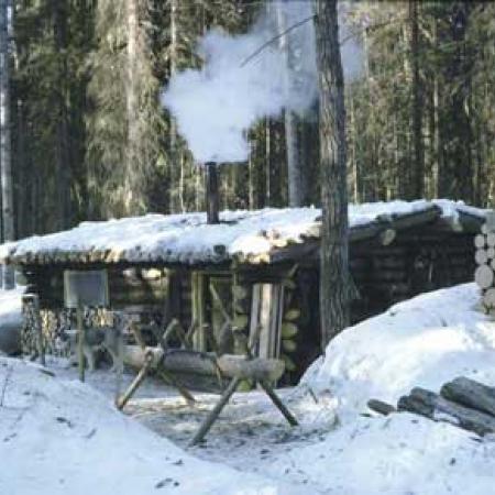 Evans' Cabin in Winter