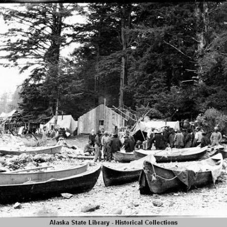 Alaska Native camp