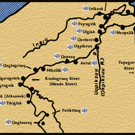 Lower Meade River Place Names Map