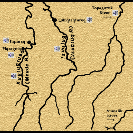Upper Meade River Place Names Map