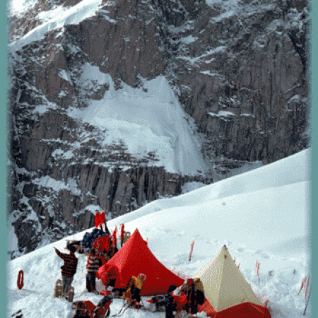 Camping On South Buttress Ramp