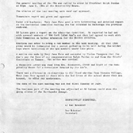 Meeting Minutes 1964