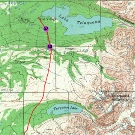 Telaquana Trail Map Section 4
