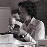 Willa at Microscope