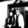 Bertha and Johnson Moses in front of Tanana Chiefs patient hostel, Fairbanks, Alaska, 1993.