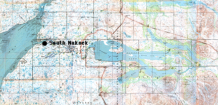 South Naknek Place Names Whole Map